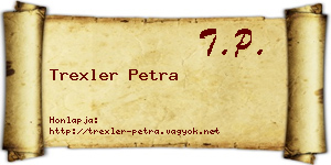 Trexler Petra névjegykártya