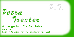 petra trexler business card